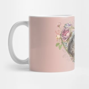 Horsehead in The Floral Heart Mug